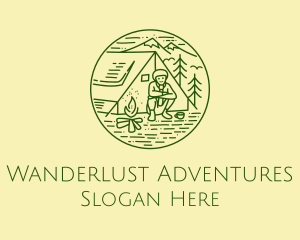Nature Forest Camping Logo