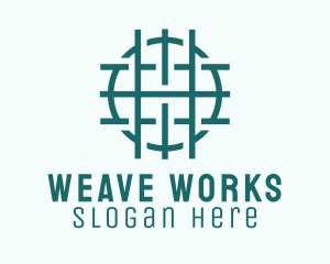 Green Textile Texture  Logo