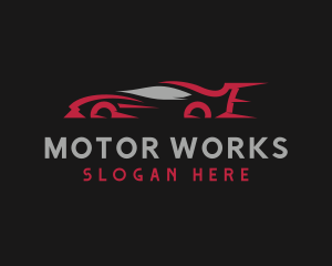 Motor - Sports Car Racing logo design
