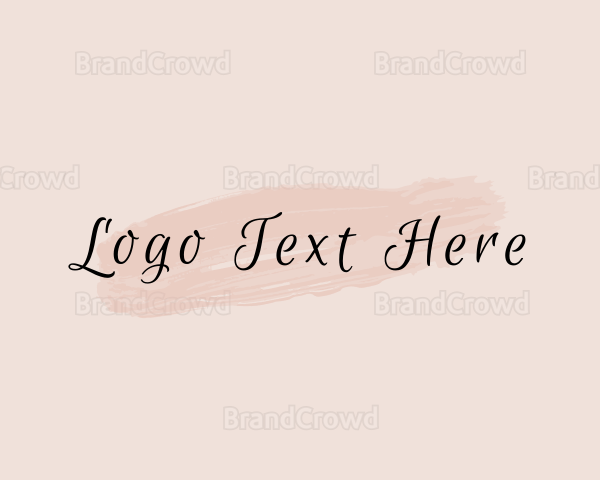 Generic Feminine Cursive Brush Logo