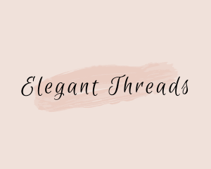 Generic Feminine Cursive Brush logo design