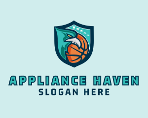 Basketball Eagle Crest logo design