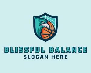 Basketball Eagle Crest logo design