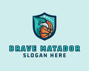 Basketball Eagle Crest logo design