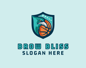 Basketball Eagle Crest logo design