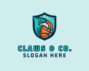 Basketball Eagle Crest logo design