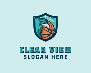 Basketball Eagle Crest logo design