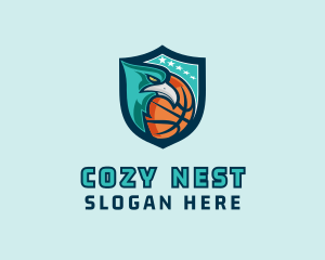 Basketball Eagle Crest logo design