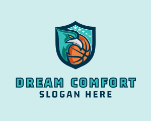 Basketball Eagle Crest logo design