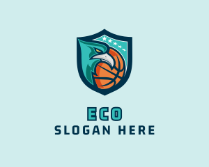 Basketball Eagle Crest logo design