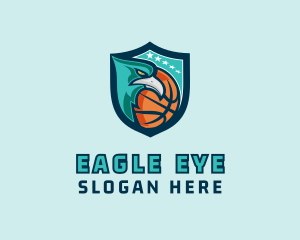 Basketball Eagle Crest logo design