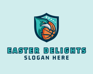 Basketball Eagle Crest logo design