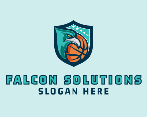 Basketball Eagle Crest logo design