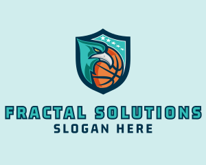 Basketball Eagle Crest logo design