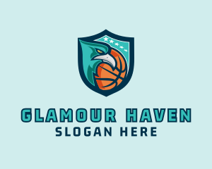 Basketball Eagle Crest logo design