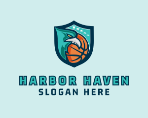 Basketball Eagle Crest logo design