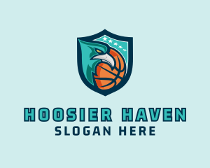 Basketball Eagle Crest logo design