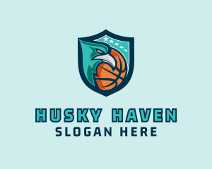 Basketball Eagle Crest logo design