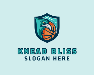 Basketball Eagle Crest logo design