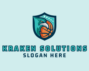 Basketball Eagle Crest logo design