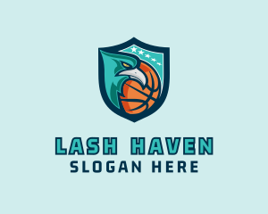 Basketball Eagle Crest logo design