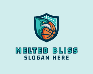 Basketball Eagle Crest logo design