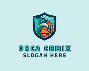 Basketball Eagle Crest logo design
