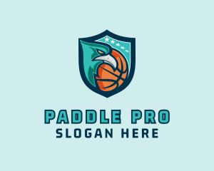 Basketball Eagle Crest logo design