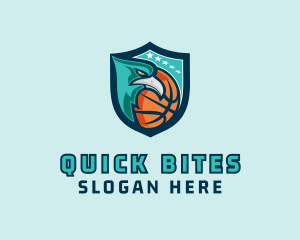 Basketball Eagle Crest logo design