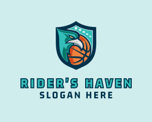 Basketball Eagle Crest logo design