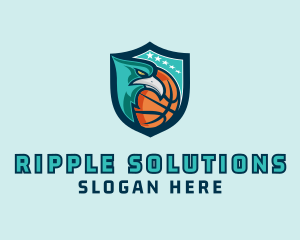 Basketball Eagle Crest logo design