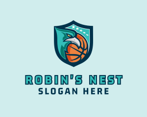 Basketball Eagle Crest logo design