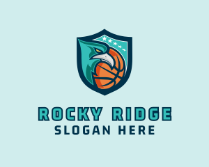 Basketball Eagle Crest logo design