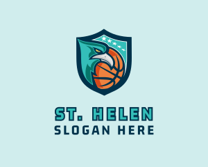 Basketball Eagle Crest logo design