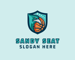 Basketball Eagle Crest logo design