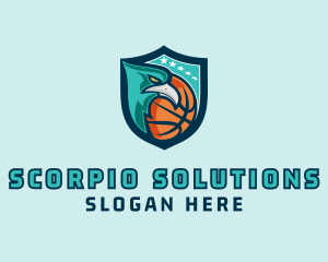 Basketball Eagle Crest logo design