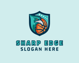 Basketball Eagle Crest logo design