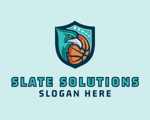 Basketball Eagle Crest logo design