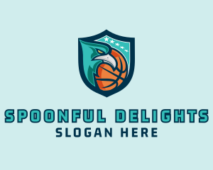 Basketball Eagle Crest logo design