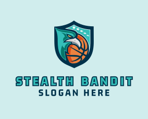 Basketball Eagle Crest logo design