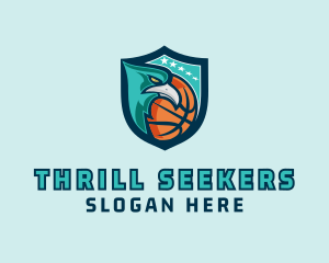 Basketball Eagle Crest logo design