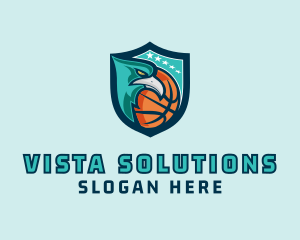 Basketball Eagle Crest logo design