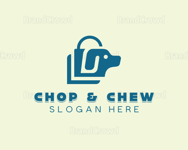 Dog Shopping Bag Logo