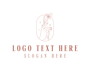 Decorator - Hand Floral Tulip logo design