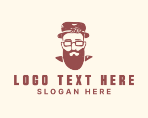 Barbershop - Jewish Gentleman Beard logo design