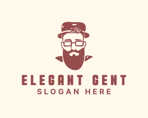 Jewish Gentleman Beard logo design