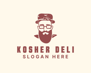 Jewish - Jewish Gentleman Beard logo design