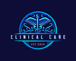 Caduceus Health Clinic logo design