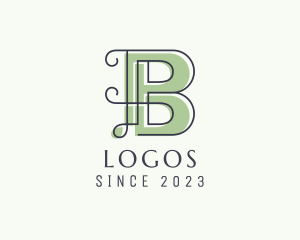 Broadway - Elegant Swirl Company Letter B logo design
