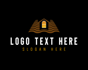 Roof - Home Attic Roofing logo design